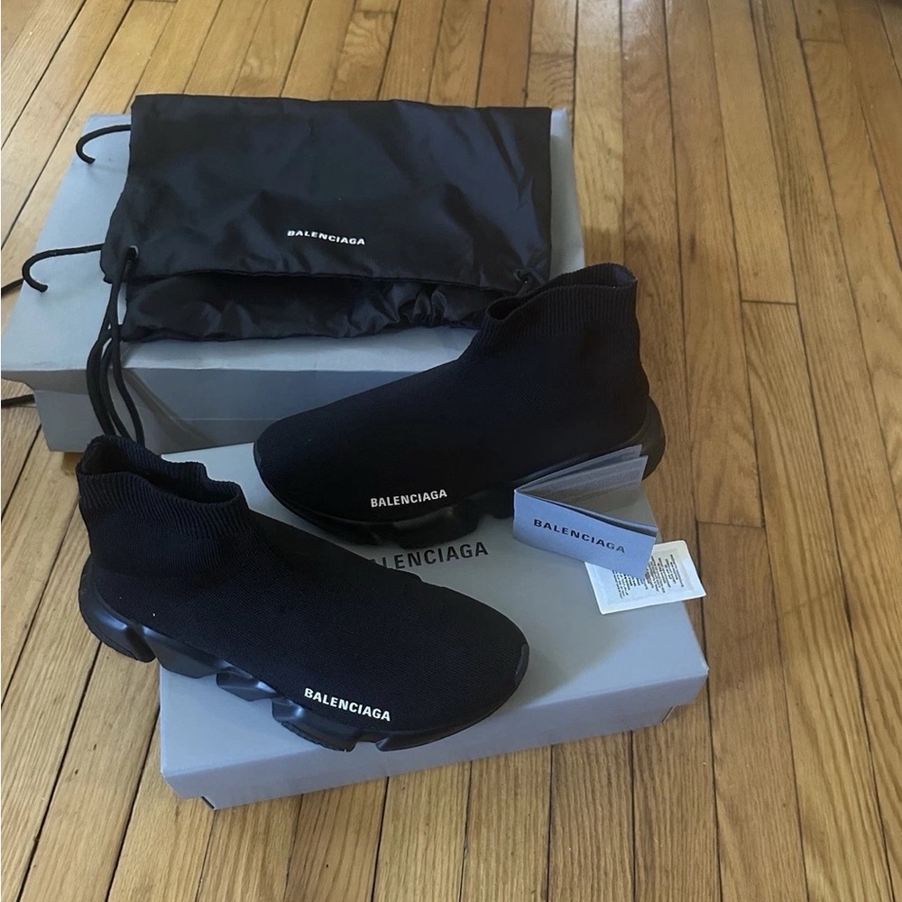 Balenciaga Black and White Sneakers